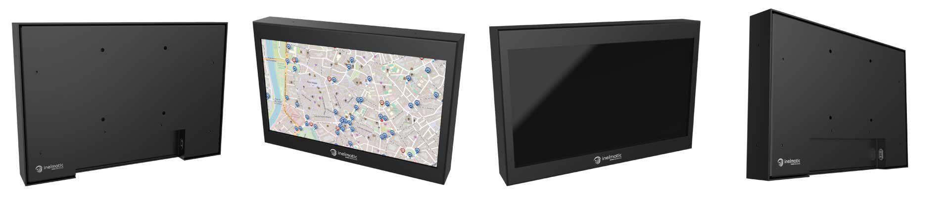 MF1010 Industrial and vehicular metal frame monitor - Inelmatic 