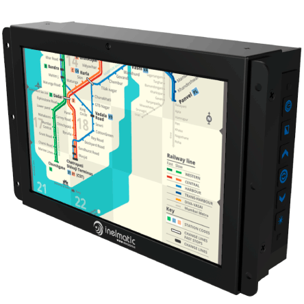 MF700 optionally includes a resistive touch panel with USB/RS232 controller - Inelmatic