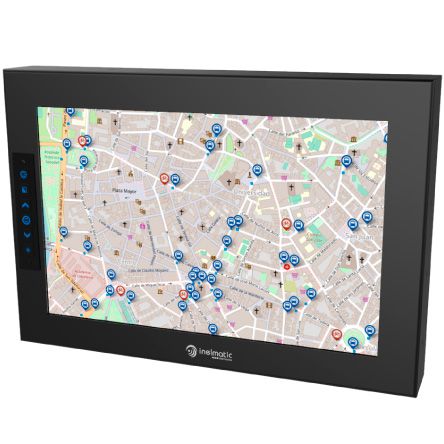 MF1216 is a rugged 12" folded sheet metal frame monitor monitor with waterproof function - Inelmatic