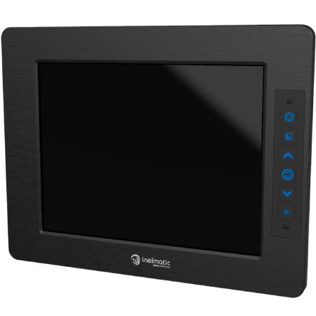 MAF800 is a SVGA 8" inch (800x600px) rugged milling metal frame monitor - Inelmatic