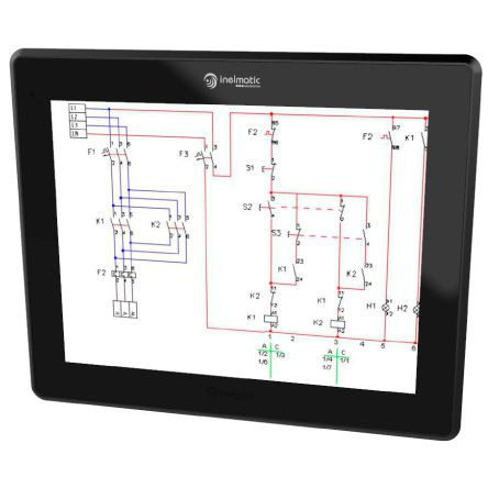 MAF1200  is a XGA 12" inch rugged milling metal frame monitor with waterproof function - Inelmatic