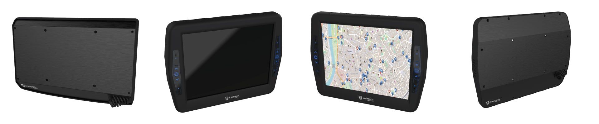 XF800 8 inches XVGA rugged vehicle transportation police car ambulance screen monitor - Inelmatic