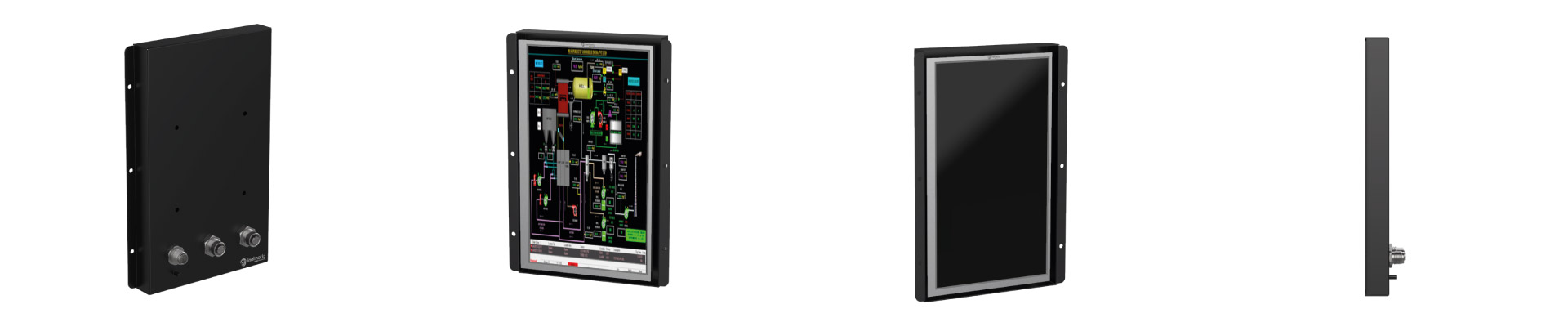 Rugged Open frame HMI screen with CPU - Inelmatic