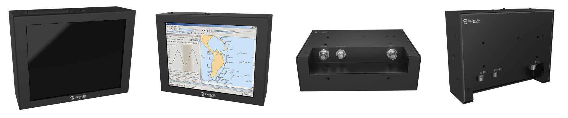 Include a wide view angle panel and high brightness TFT with a LED backlight - Inelmatic