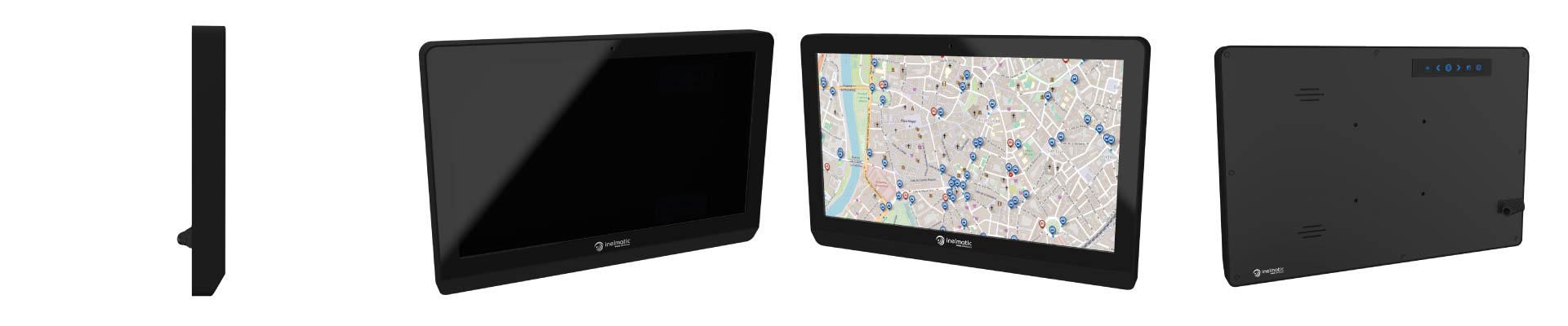 XF1330 13 inches SXGA rugged plastic aluminium vehicle transportation police car firefighter truck monitor - Inelmatic